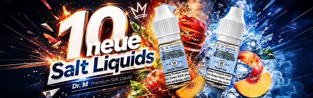 10 neue Dr. M Salt Liquids