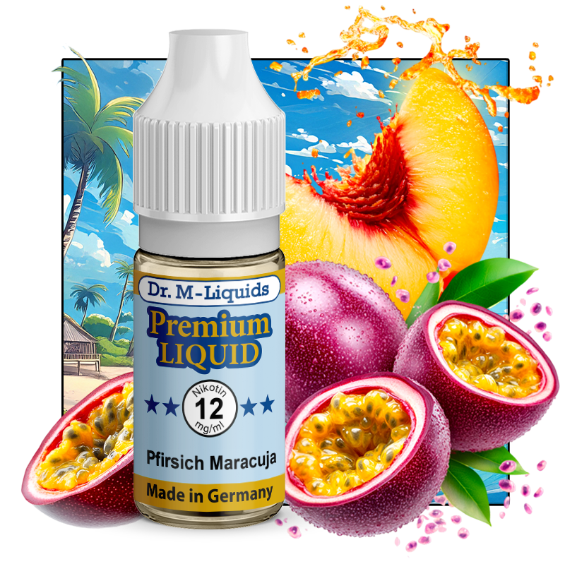 Dr. M - Pfirsich Maracuja - Premium E-Liquid