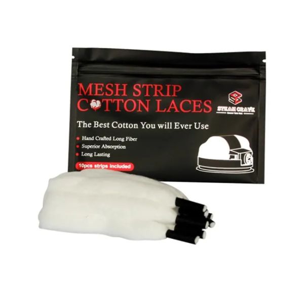 Steam Crave - Mesh Strip Cotton Laces - 10 Stk.