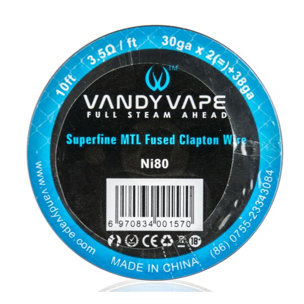 Vandy Vape Superfine MTL Ni80 Fused Clapton Wire Draht