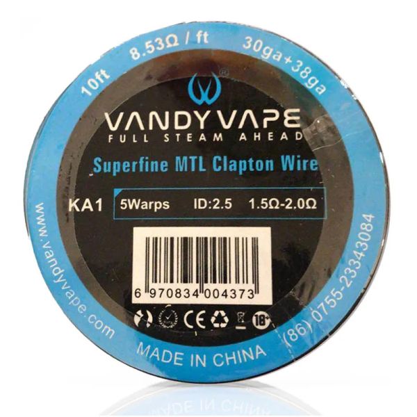 Vandy Vape KA1 Superfine MTL Clapton Wire 30GAx2(=)+38GA Wickeldraht