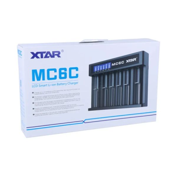 Xtar Queen Ant MC6C Li-Ion USB-Ladegerät mit 6 Schächten und Display