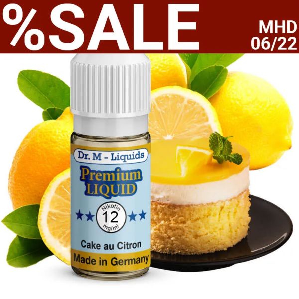 Dr. Multhaupt Cake au Citron Premium E-Liquid - 12 mg - SALE