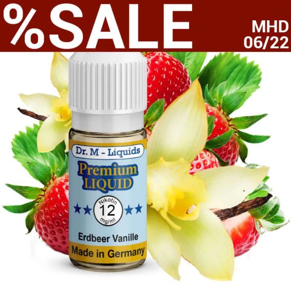 Dr. Multhaupt Erdbeer / Vanille Premium E-Liquid - 12mg - SALE