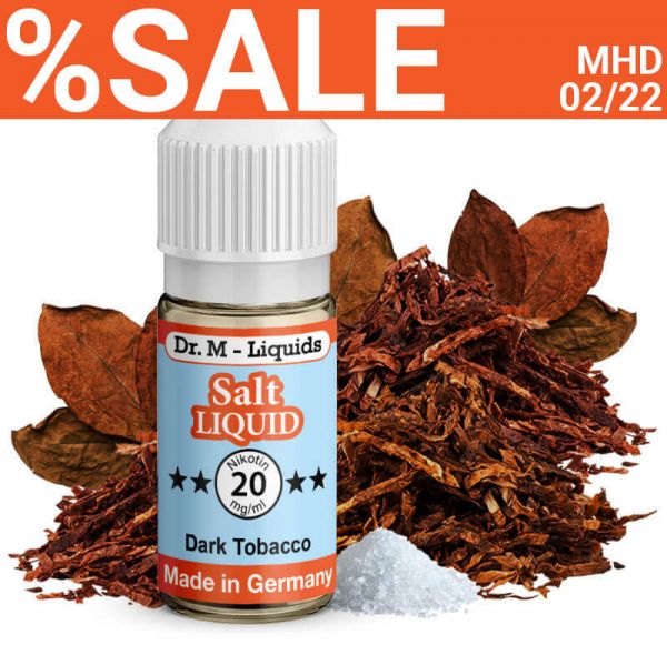 Dr. M - Liquids - Dark Tobacco SALT Liquid - 20 mg - SALE