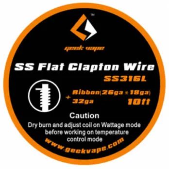 Geek Vape - SS316L Flat Clapton Wire - Wickeldraht