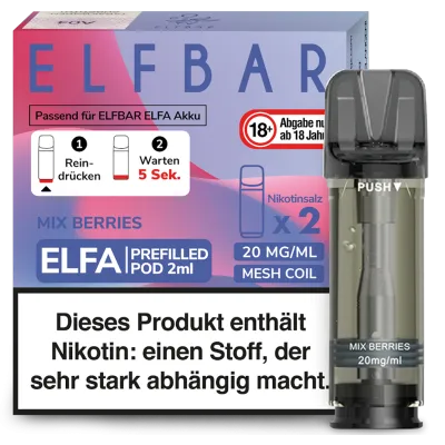 Elfbar - Mix Berries - 20 mg - 2x2 ml Pod