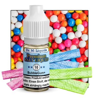 Dr. M - BubbleGum+ - SALT Liquid 