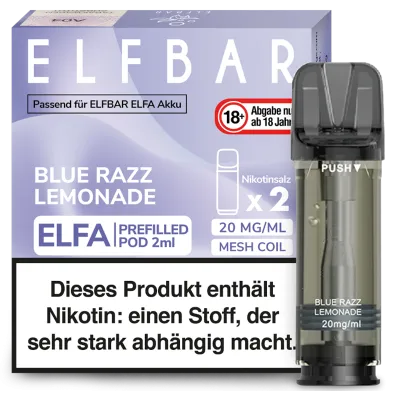 Elfbar - Blue Razz Lemonade - 20 mg - 2x2 ml Pod